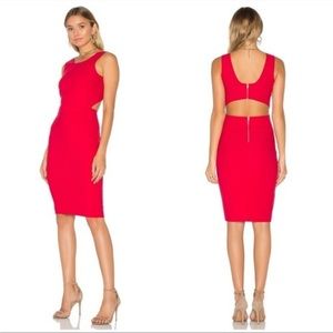 ELIZABETH And James Emmy Red Cut Out Dress Womens 10